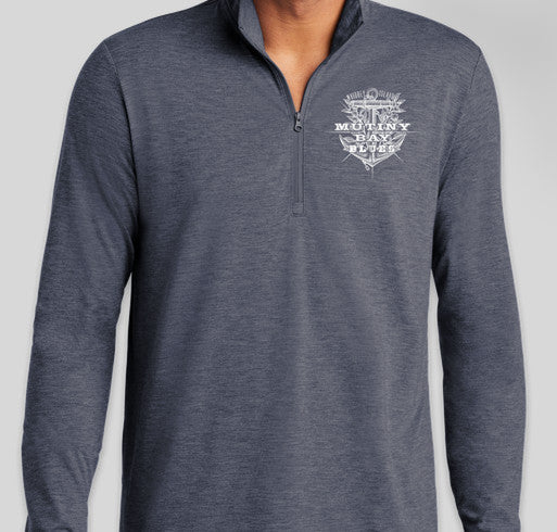 Unisex Quarter Zip Long Sleeve Shirt