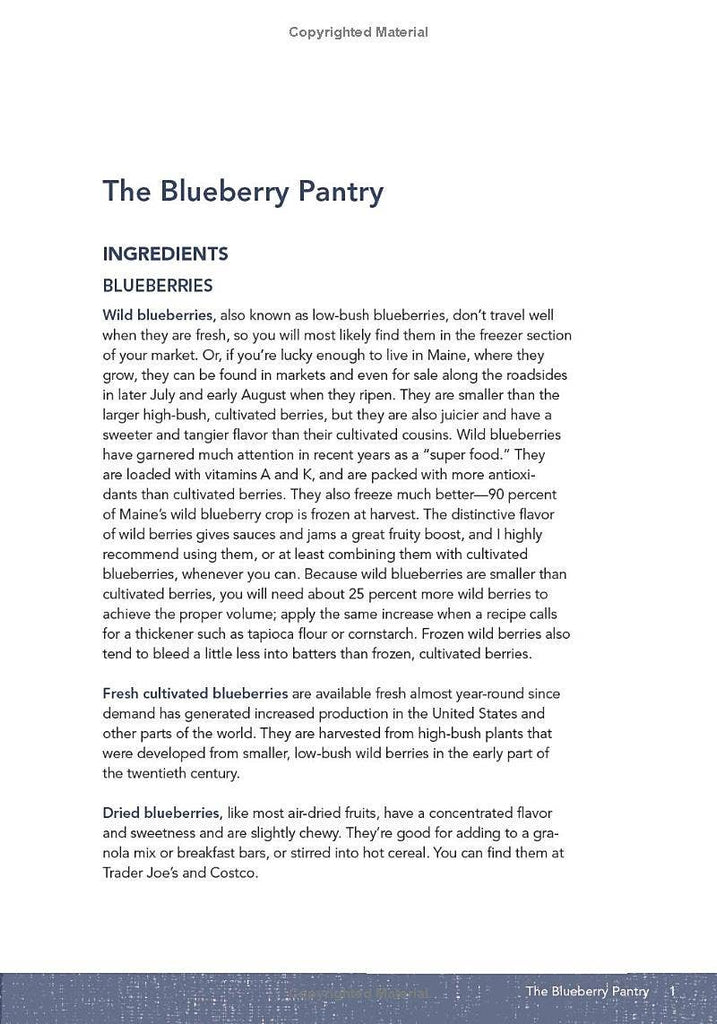 Blueberry Cookbook