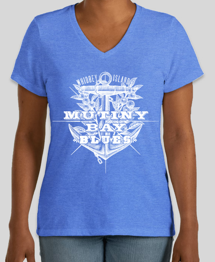 Mutiny Bay Blues V-neck T-shirt