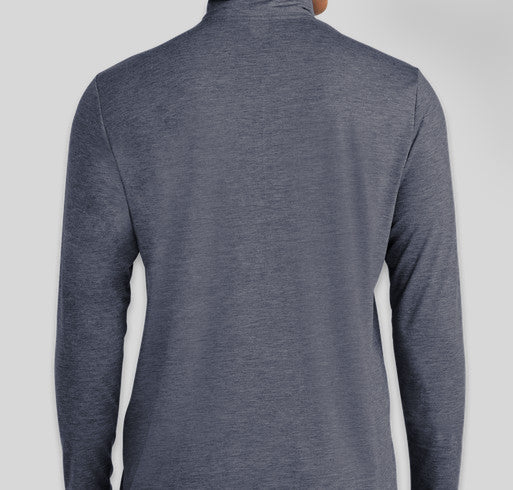 Unisex Quarter Zip Long Sleeve Shirt