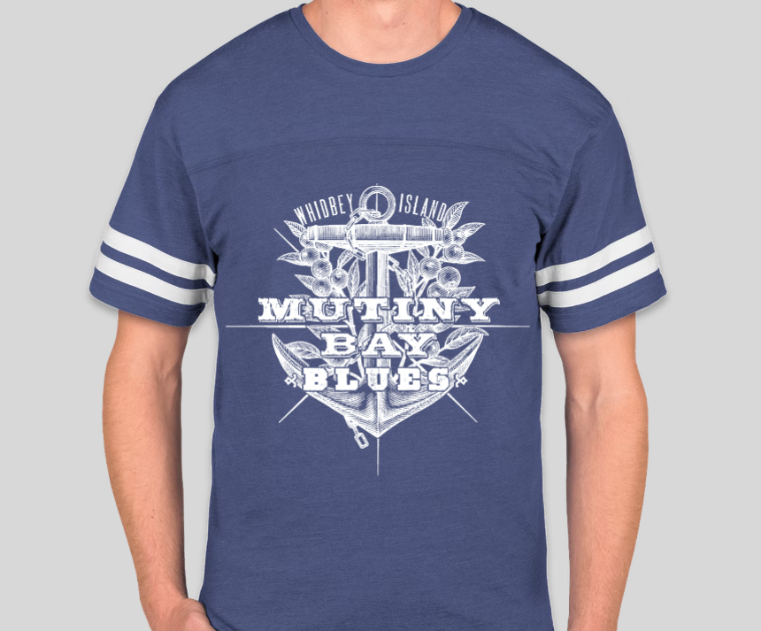 Mutiny Bay Blues Varsity T-shirt